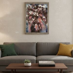 Framed Art HANDCRAFTED Abstract Painting HANDPAINTED Wall Art Decor HANDMADE